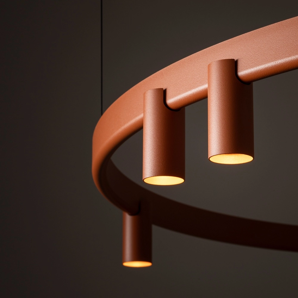 Design-Pendellampe Fourty Terrakotta Ø 116 cm Lyora 5903139124201