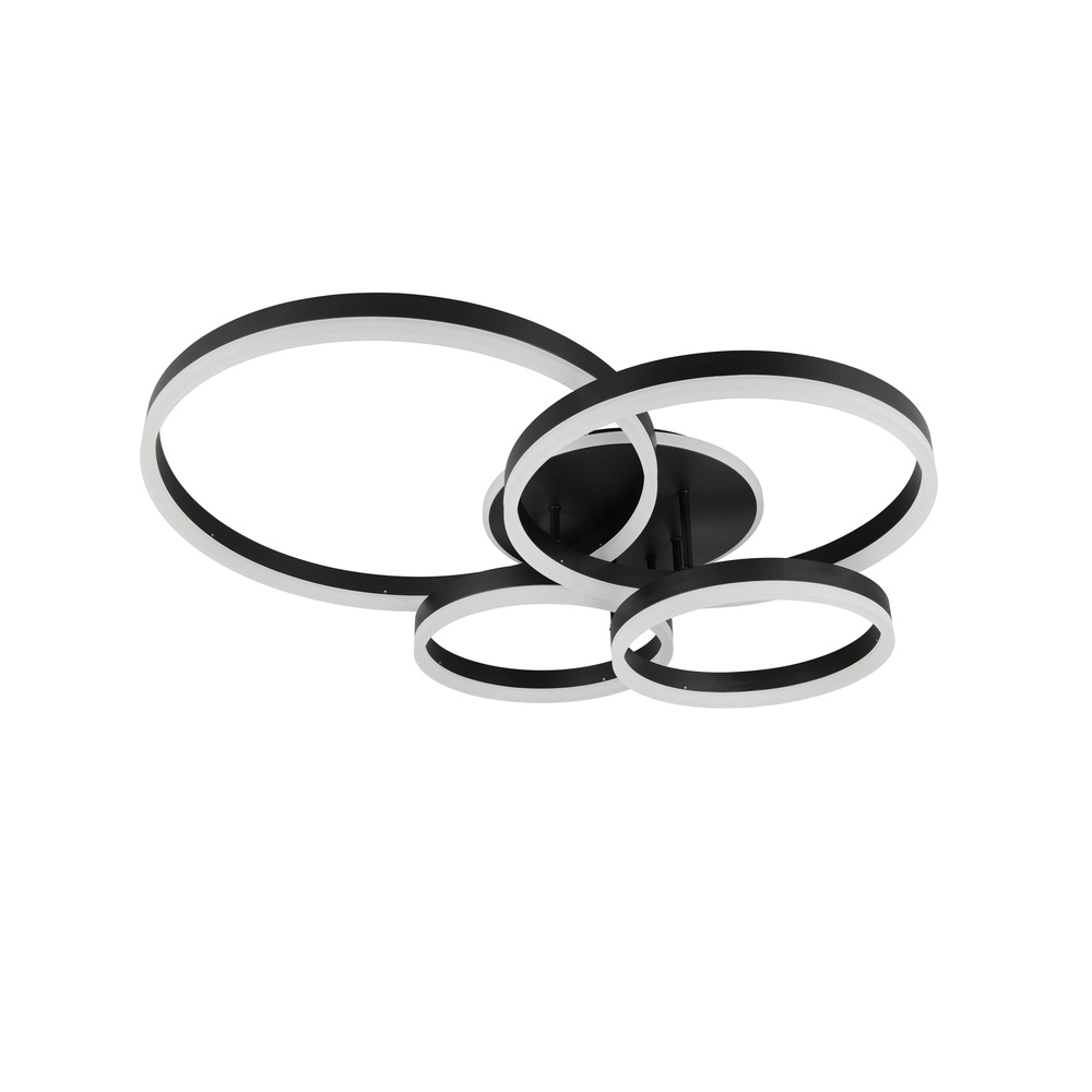 Deckenlampe Drake schwarz modern Trio 4017807657807