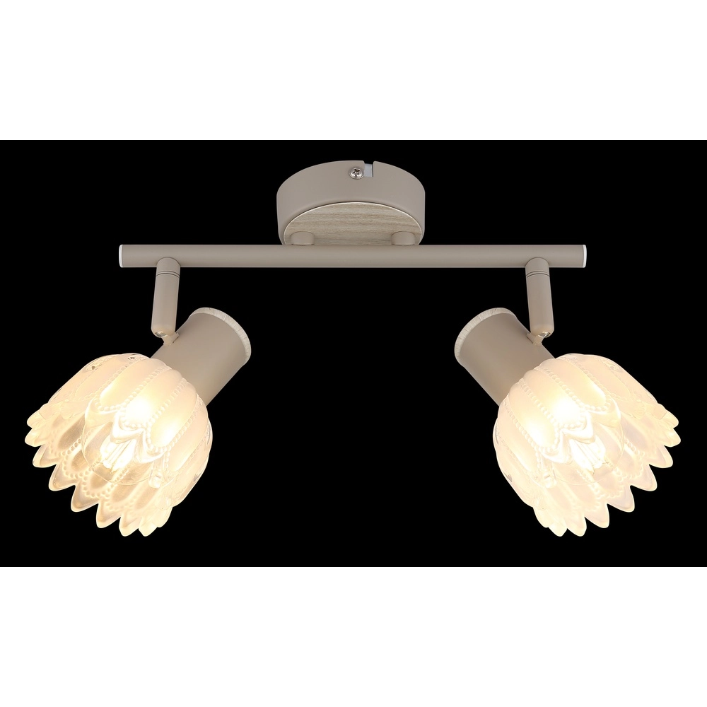 2-flammiger Deckenstrahler Planta sandbraun Globo 9007371569939