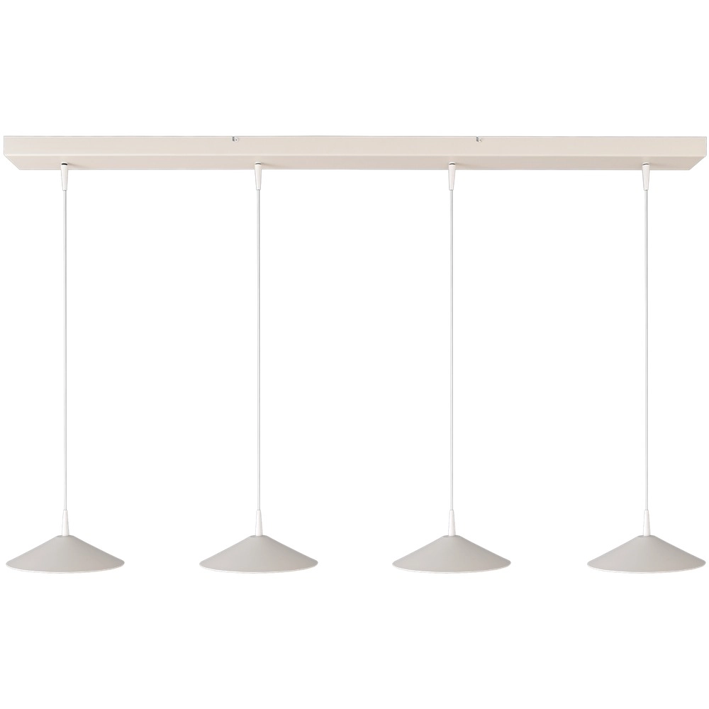 4-Licht Pendellampe Ceppo weiße Ø 22 cm