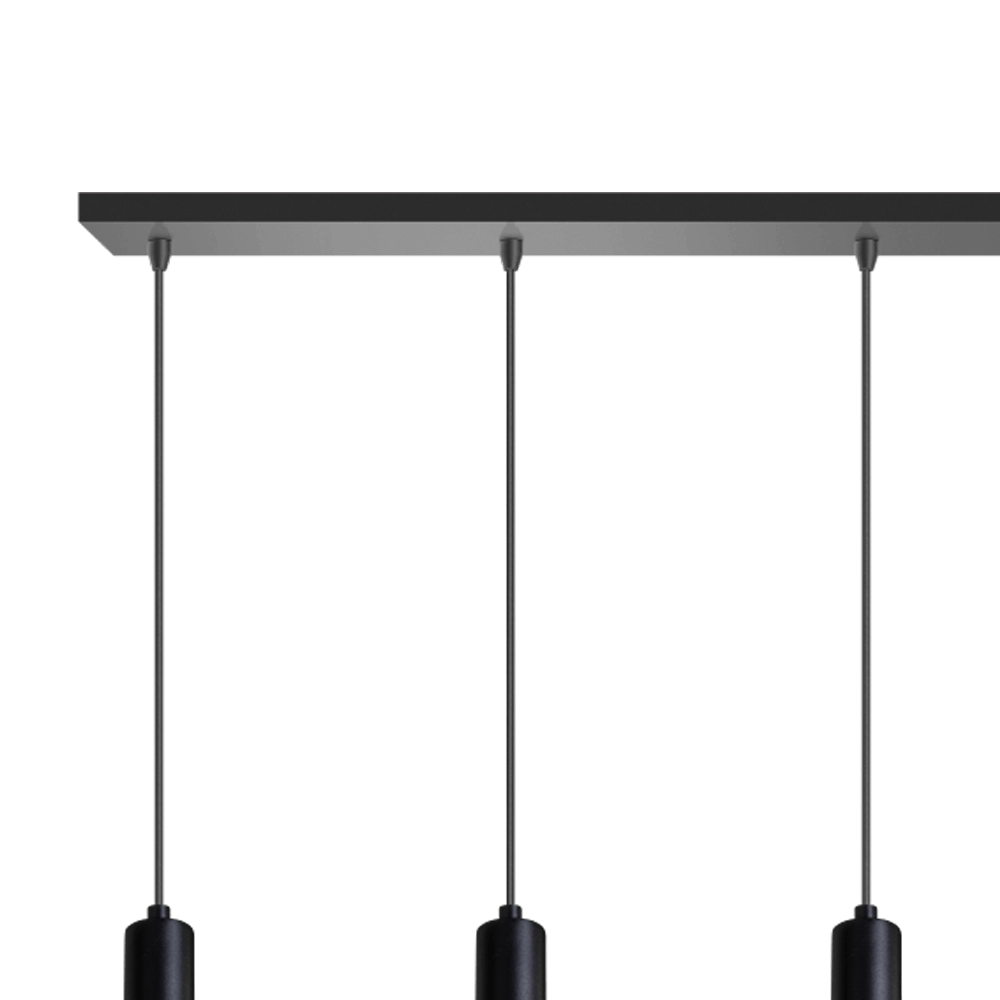 Schwarze Hängelampe Sledge 5 Lichtschwarz mit gold ETH 8720195300922