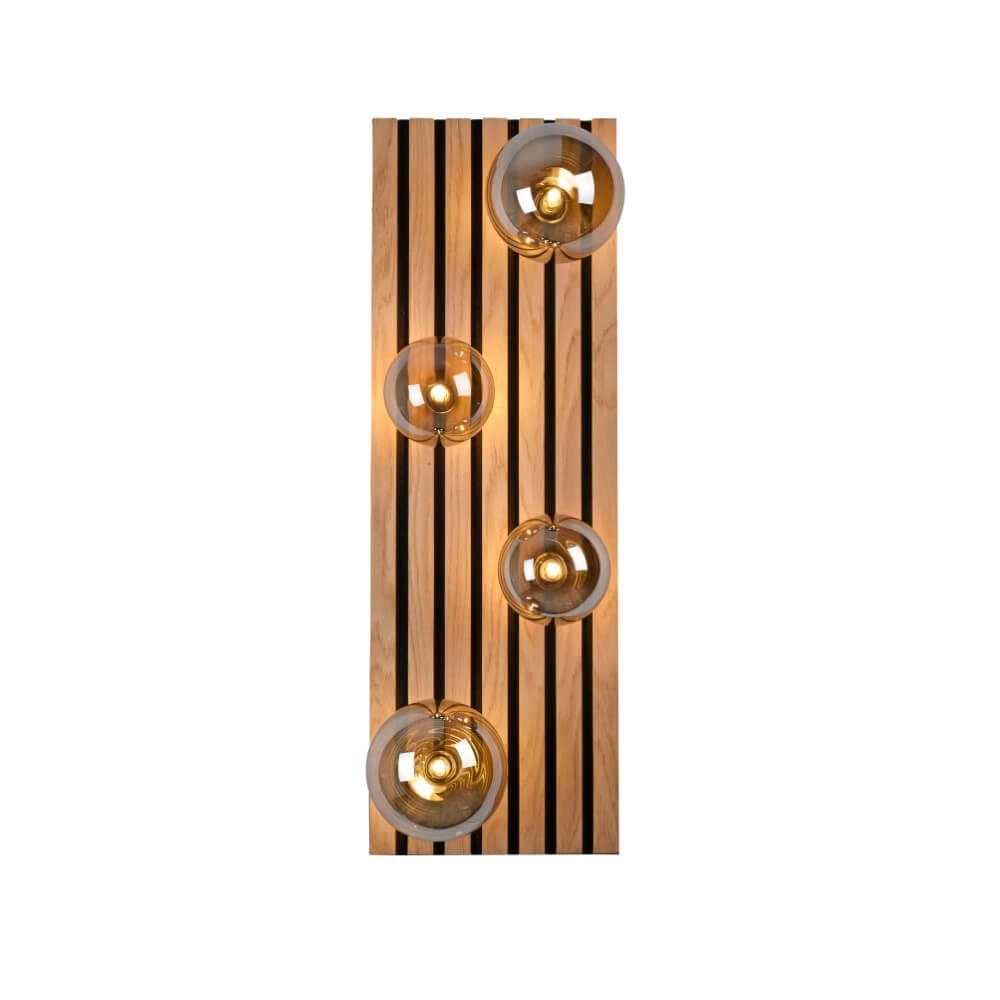 Deckenleuchte aus Holz Green Stika rechteckig Just Light 4043689004248