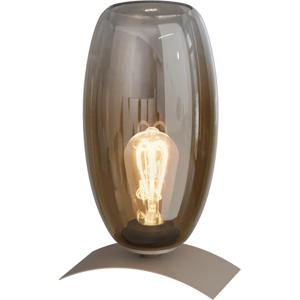 Tischlampe Olive Ø15 cm Glas – Sand