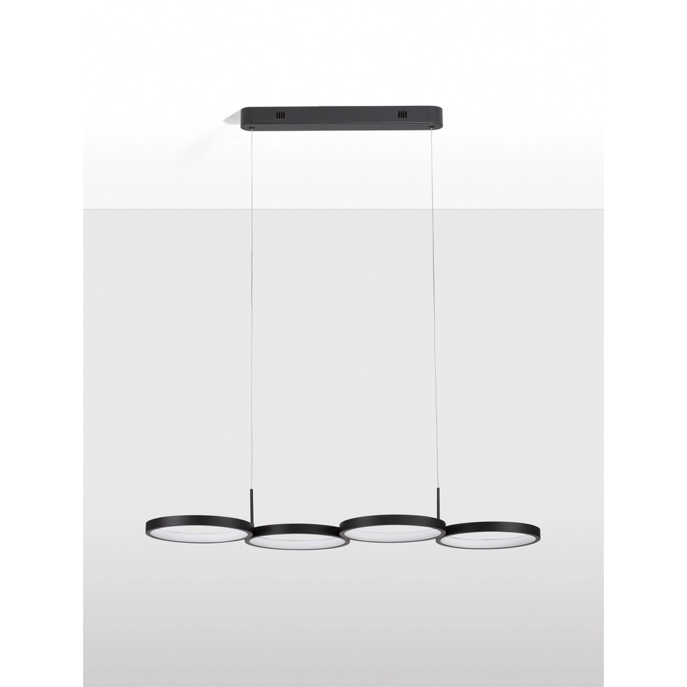 Moderne Pendelleuchte Magnus schwarz 84cm Lyora 5212017433183