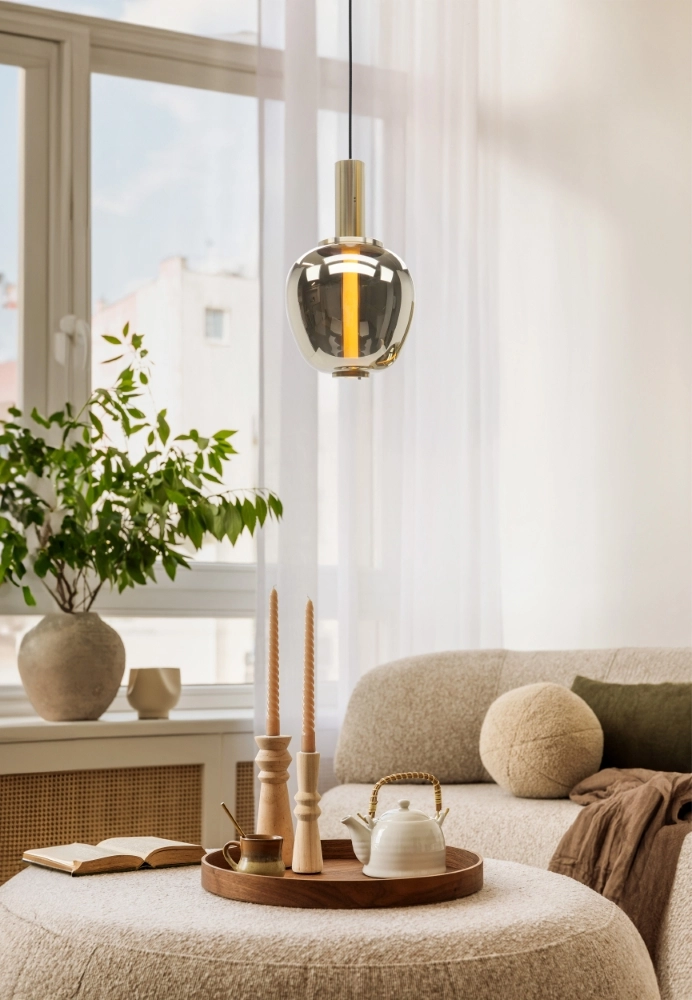Design-Pendellampe Fruitera gold Ø 21 cm Stars of Light 9008606360031