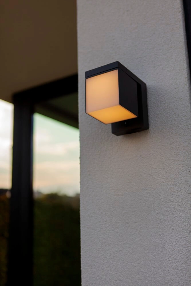 Solar wall lamp Prima anthracite Lutec 6939412015644