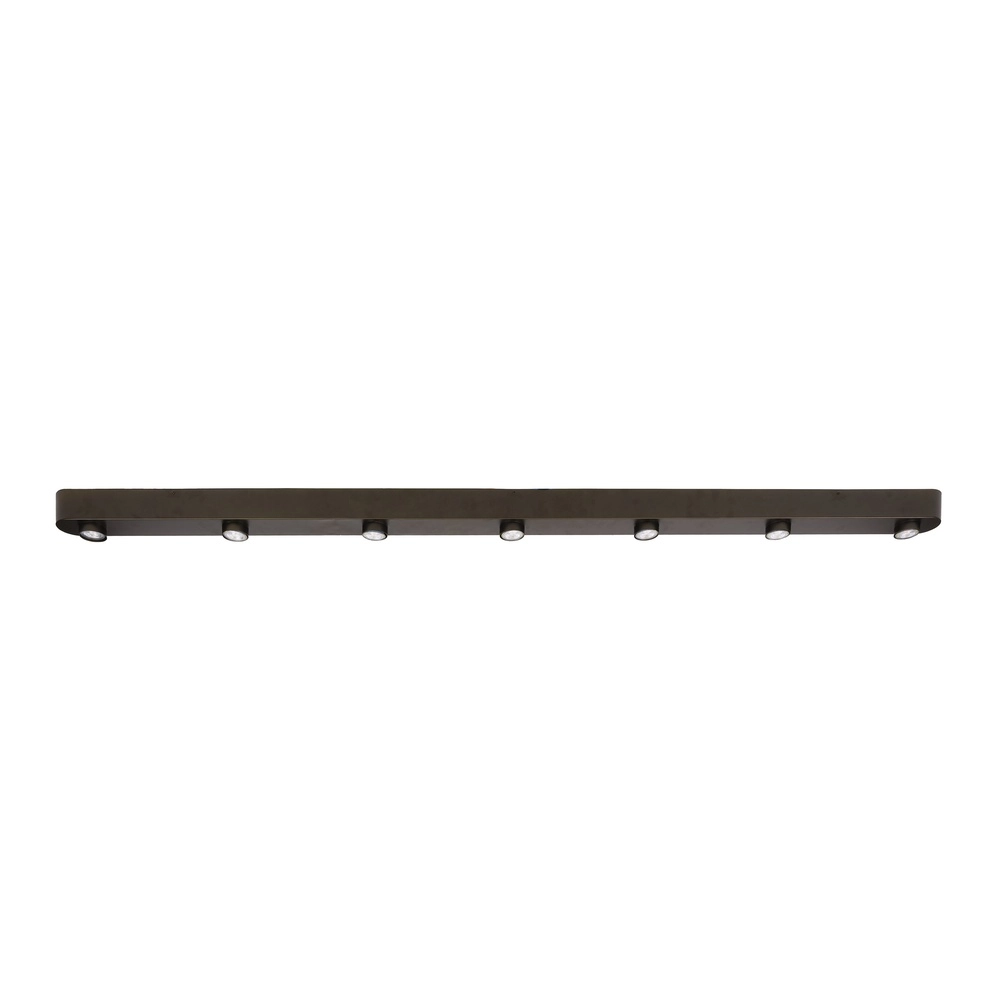 7-Licht aufbeirrter Spot Bar Sienabraun Lyora 8716803510951