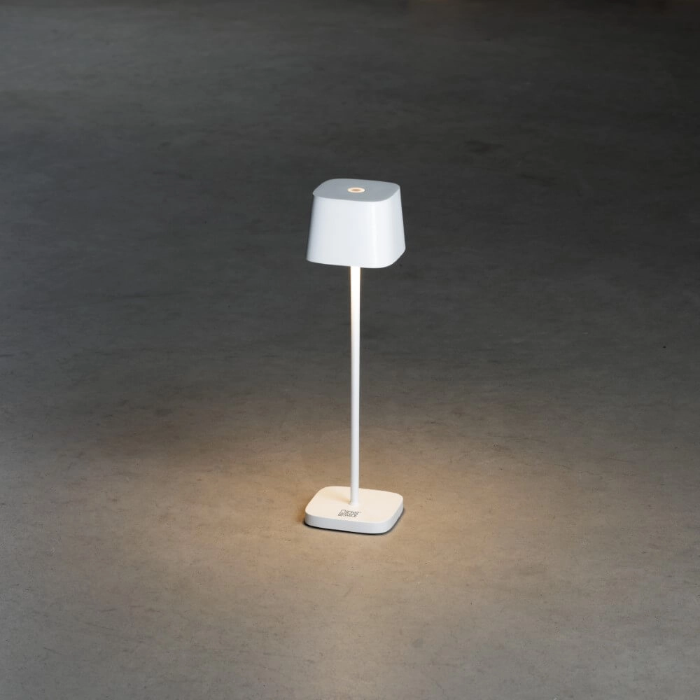 Kabellose Tischleuchte Capri mini Weiß KonstSmide 7318307829259