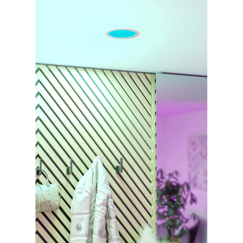 IP44-Einbaulampe Fueva 6-Z Zigbee – weiß – Ø 16,8 cm Eglo 9008606331017