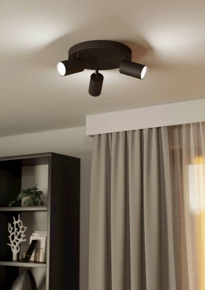 Deckenleuchte Zigbee Telimbela-Z Ø 25cm schwarz Eglo 9008606239948