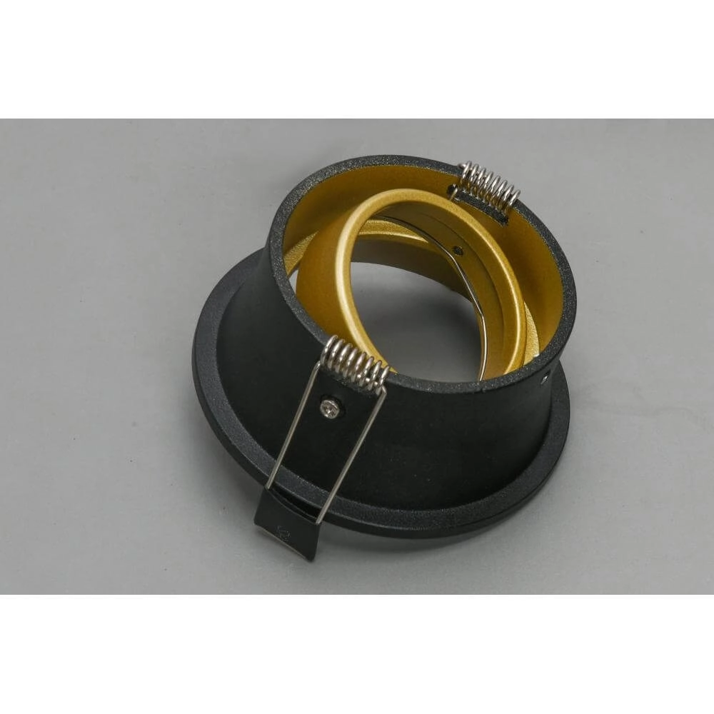 Runder Einbaustrahler Roura Schwarz mit goldener Innenseite Artdelight 8720701102644