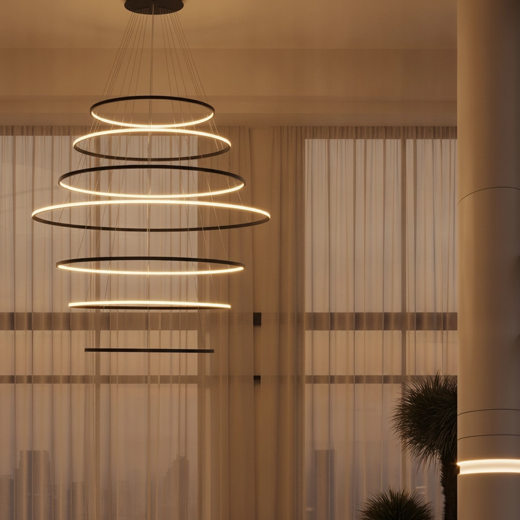 Design-Pendelleuchte Maelo schwarz Ø 150cm