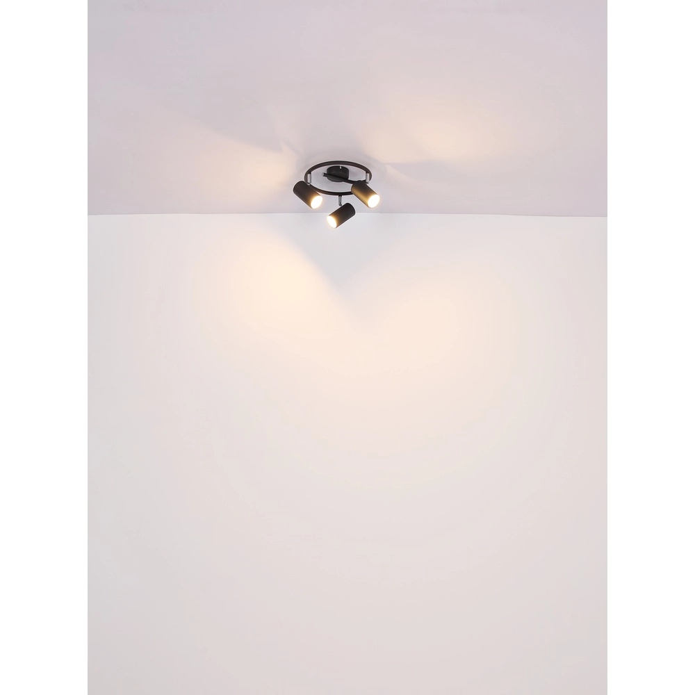 2-Licht Deckenlampe Allvi Schwarz Globo 9007371445769