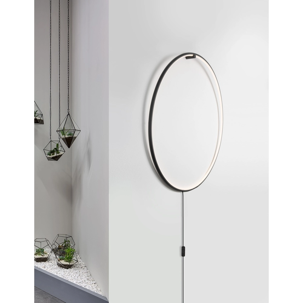 Stehlampe Ring schwarz Ø 79cm Lyora 5212017424266