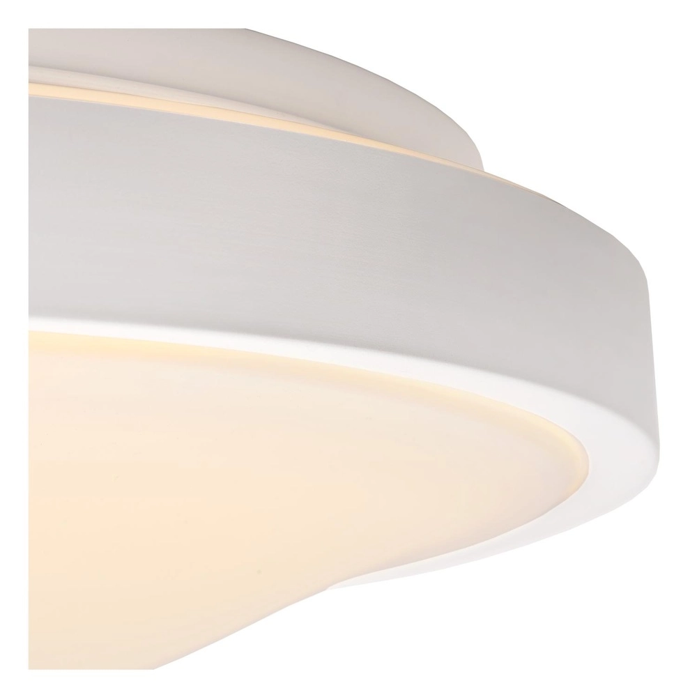 Weißes Deckenlicht Dasher Ø 34,8 cm IP44 für Badezimmer Lucide 5411212792105