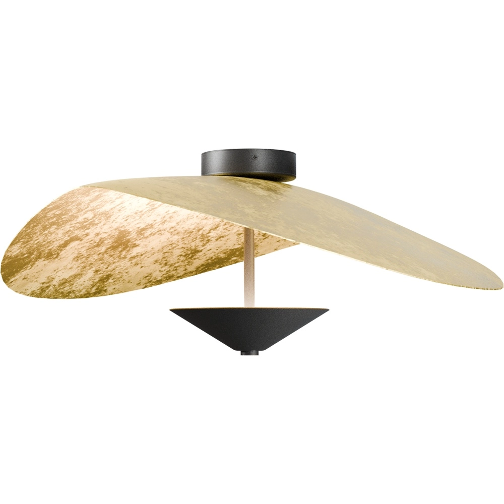 Ø 60cm LED-Deckenlampe Lente Blattgold