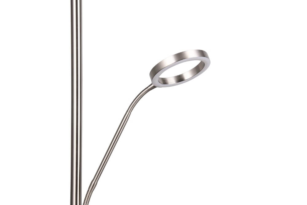 Design-Leselampe Willis Edelstahl – 180 cm Trio 4017807618129