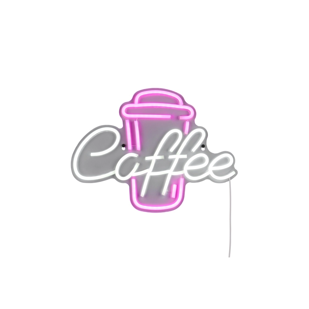 Neon-Wandleuchte Coffee rosa Trio 4017807657500