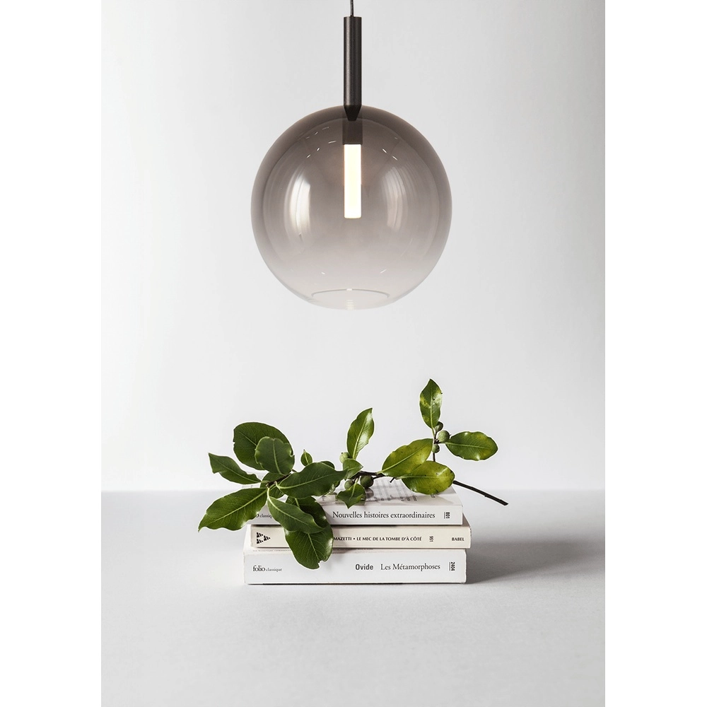 Pendellampe Ø 24 cm Lido Ball mit rauchverdünnendem Glas Masterlight 8718121324708