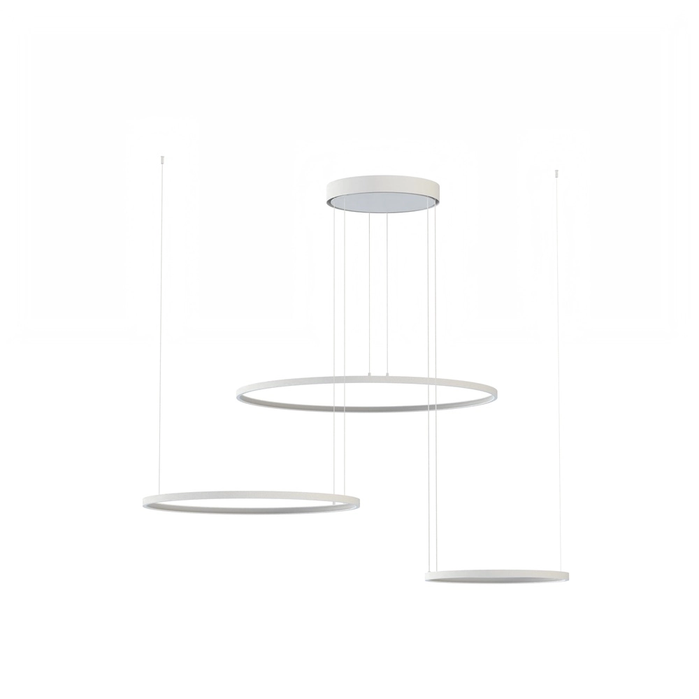 Design-Pendellampe Circolo Led Weiß