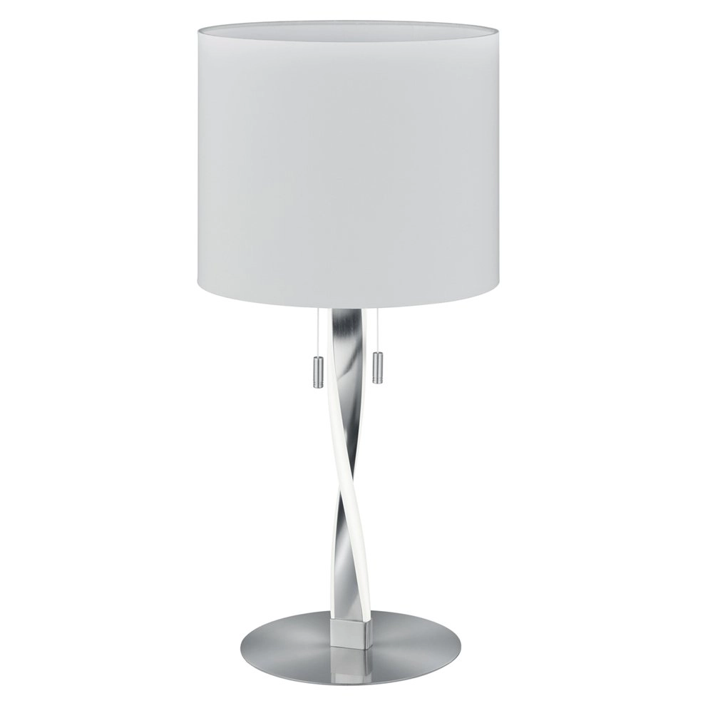 Tischlampe Nandor 62 cm metallic-grau