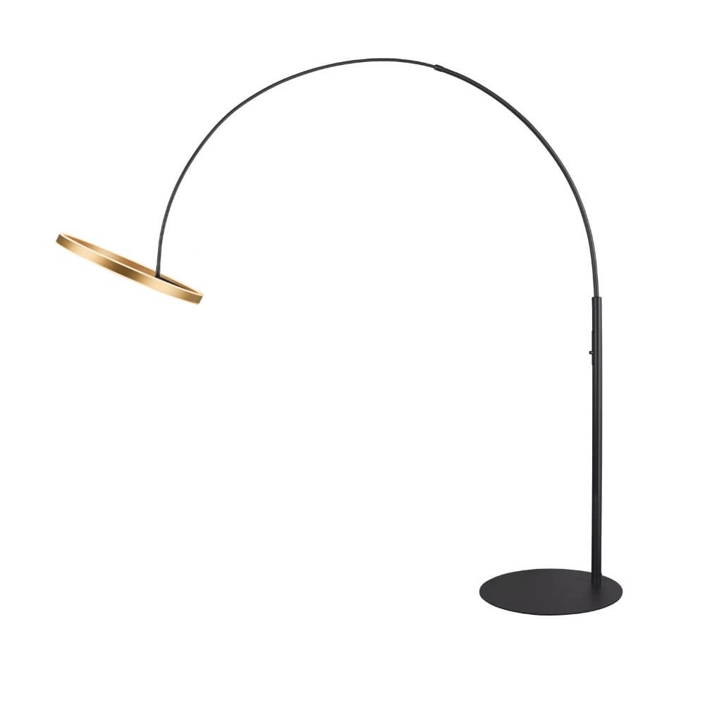 LED-Bogenlampe One Schwarz mit Gold - 232cm SLV 4024163265560