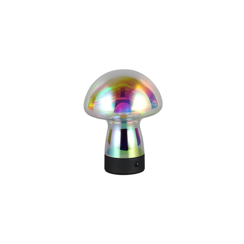 Tischlampe Dooley wiederaufladbar mit farbigem Glas Trio 4017807643237
