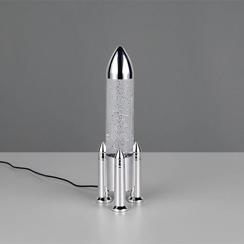 Tischlampe Apollo Raketen-Titan-Grau Trio 4017807681208