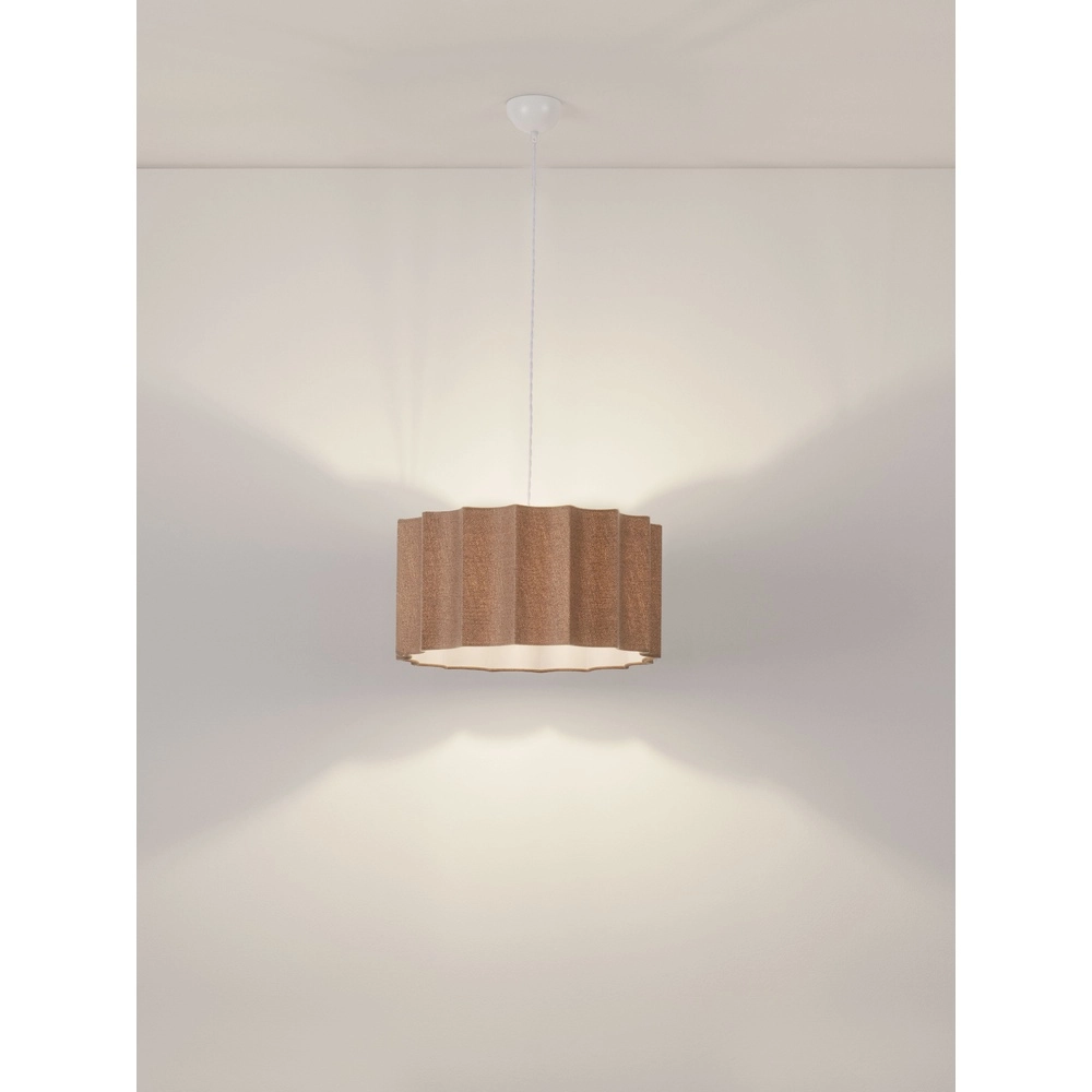 Design-Pendellampe Alve Kaffeebraun Ø 45 cm Lyora 5212017493651
