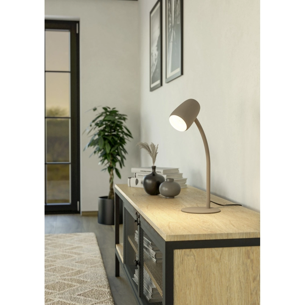 Tischlampe Carlo sandbraun Eglo 9008606357550
