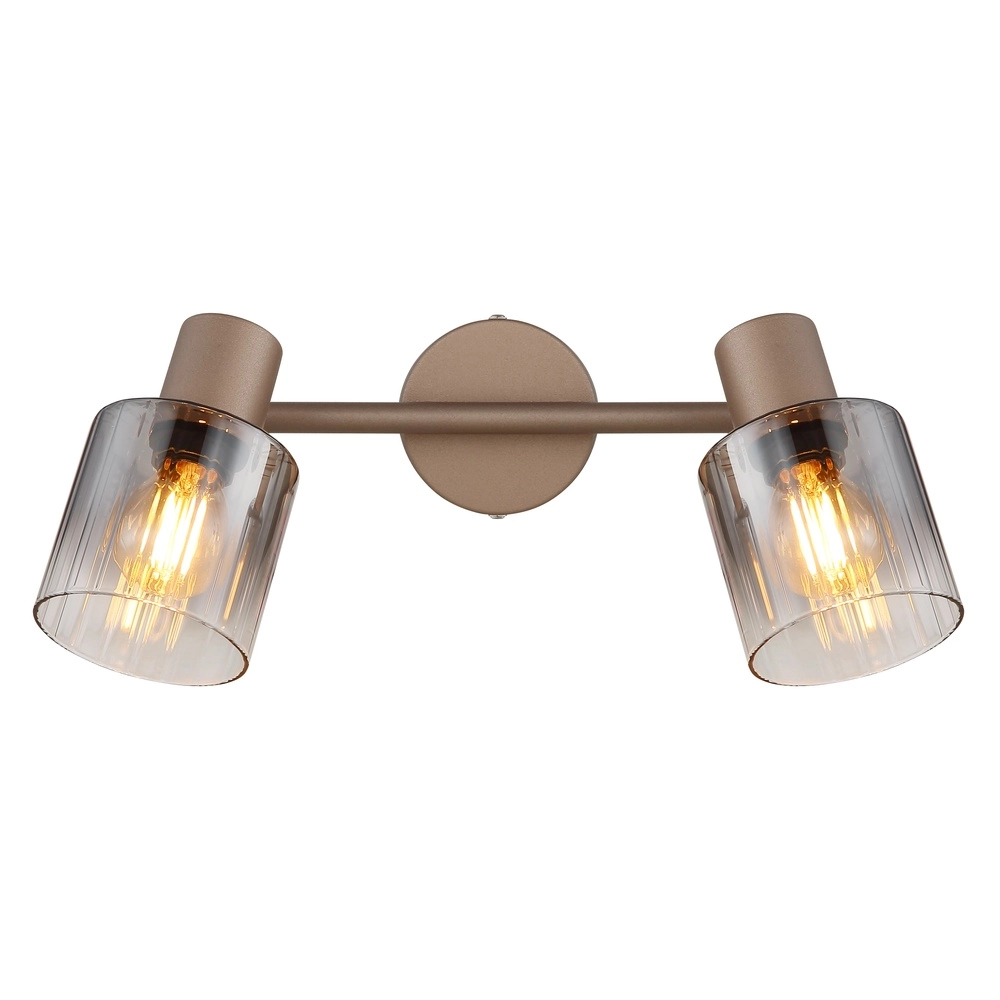Deckenlampe Walton 2-helles Kaffeebraun Globo 9007371592173