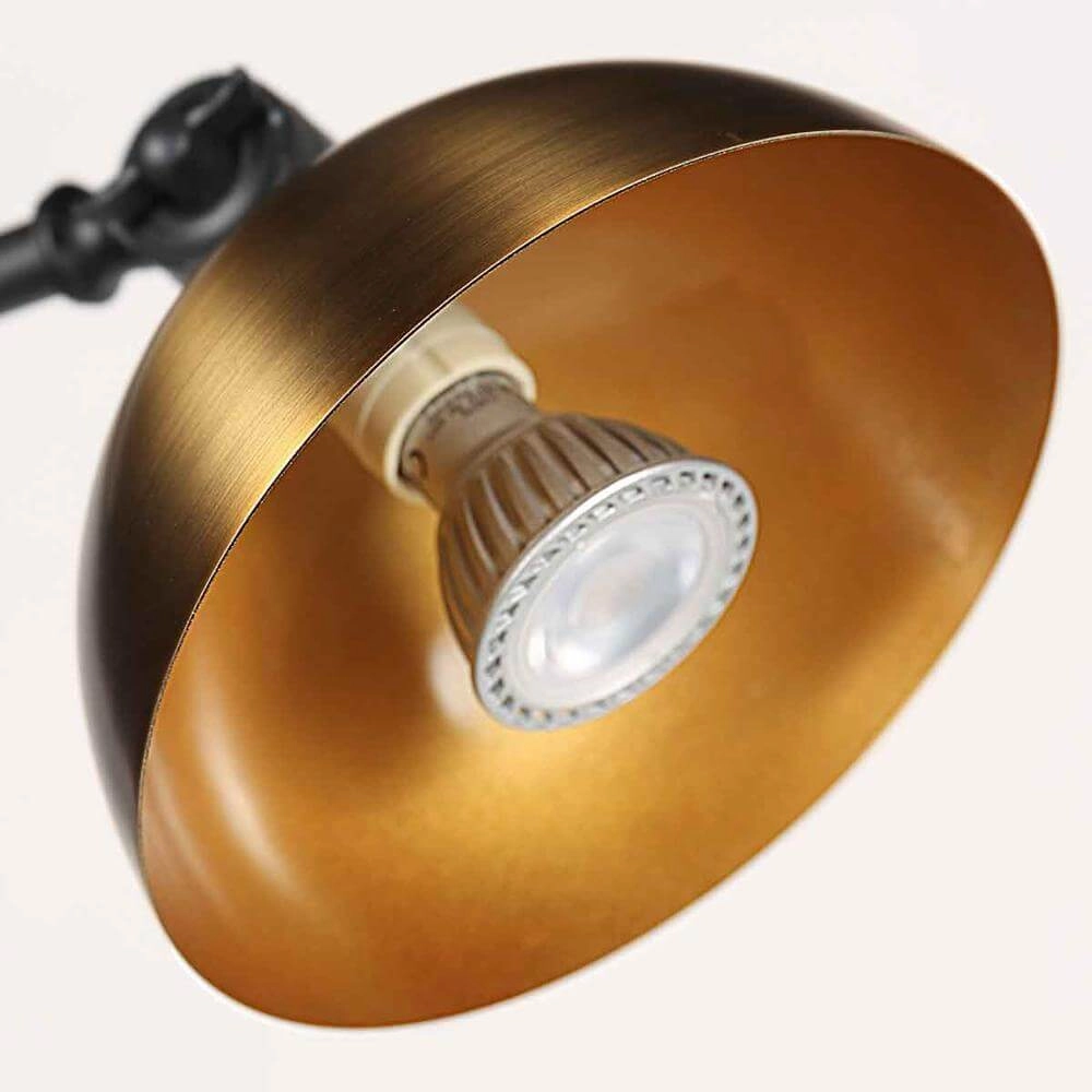 Stehlampe Pintino schwarz mit bronze Steinhauer 8712746176490