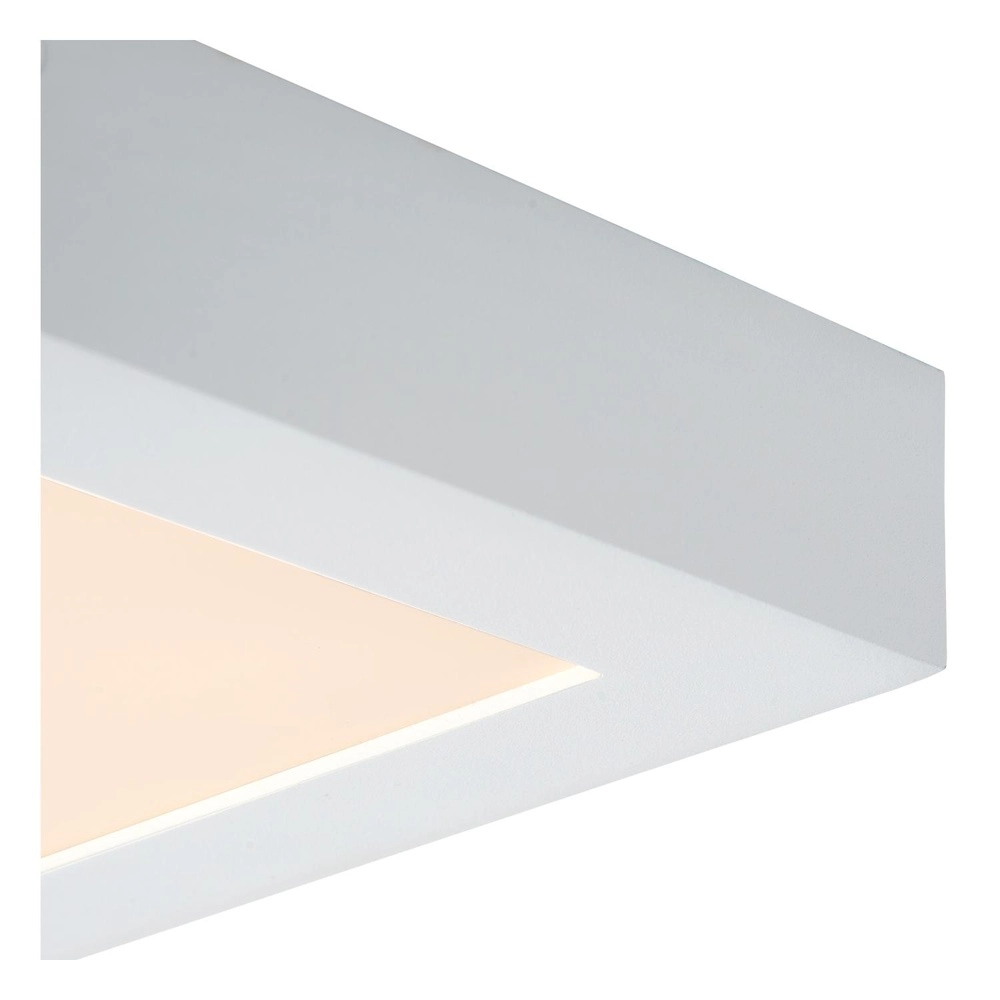 Deckenlicht Brice-Led 22 cm quadratisches IP44-Weiß Lucide 5411212281340