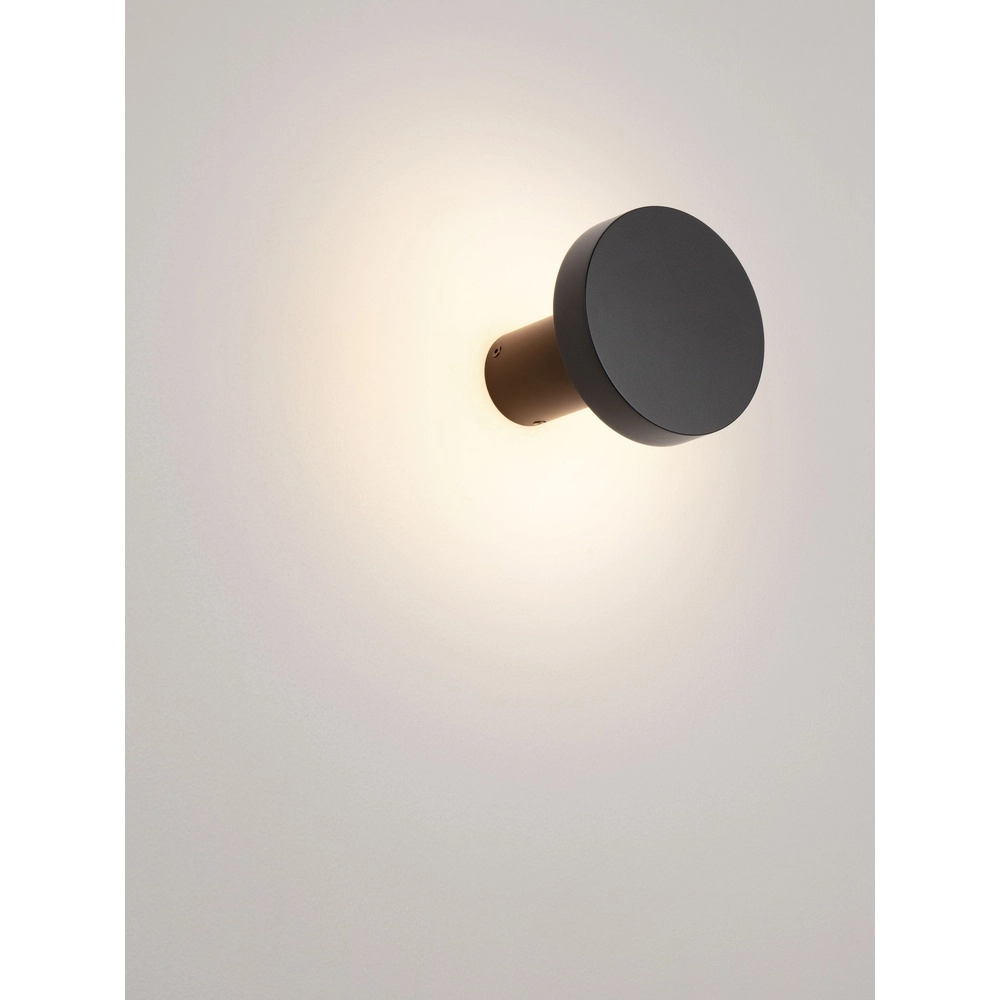 Design-Wandlampe Gong Schwarz Lyora 5212017496126