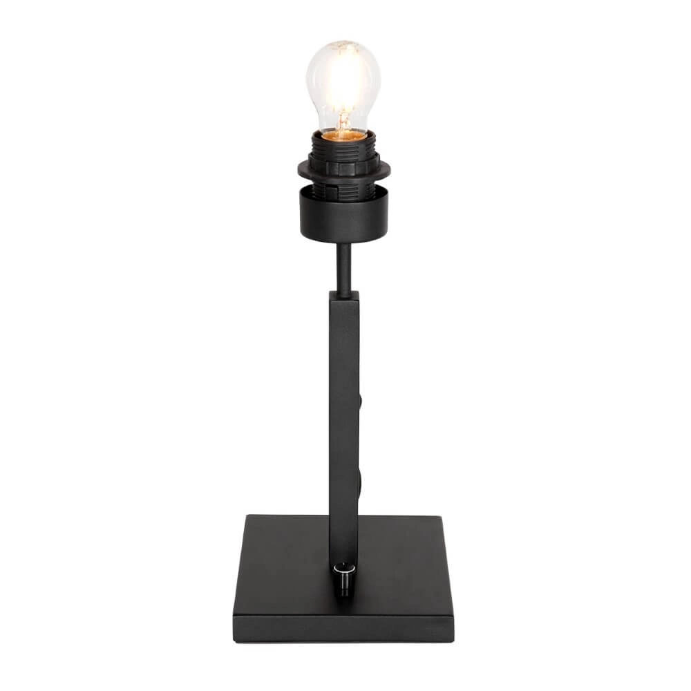 Tischlampe aus Samt Stang blau mit schwarz Steinhauer 8712746147377