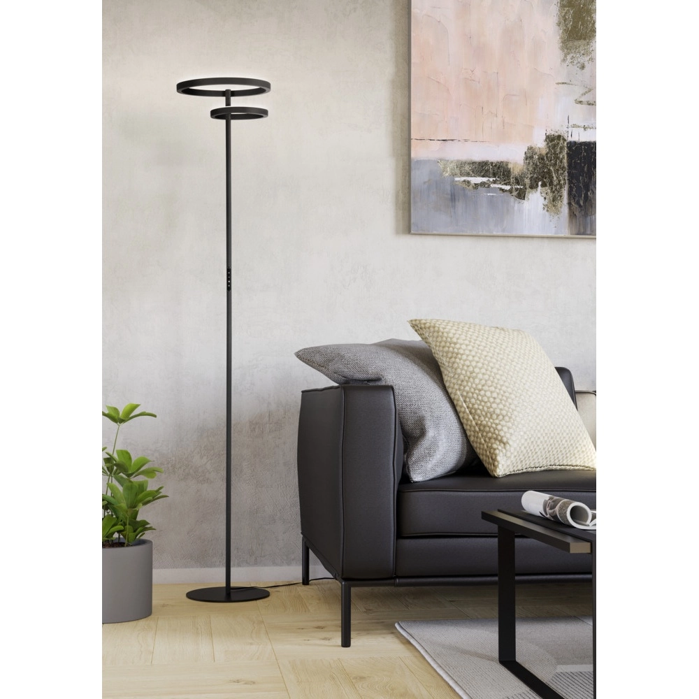 Design-Stehleuchte Castelpoto 1 schwarz Eglo 9008606357314