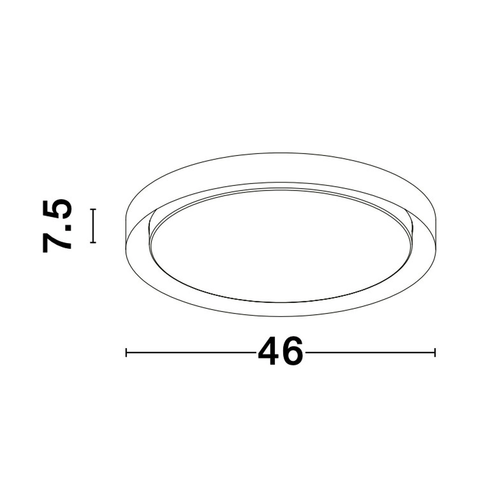 Deckenleuchte Troy weiß Ø 46cm Lyora 5212017425782