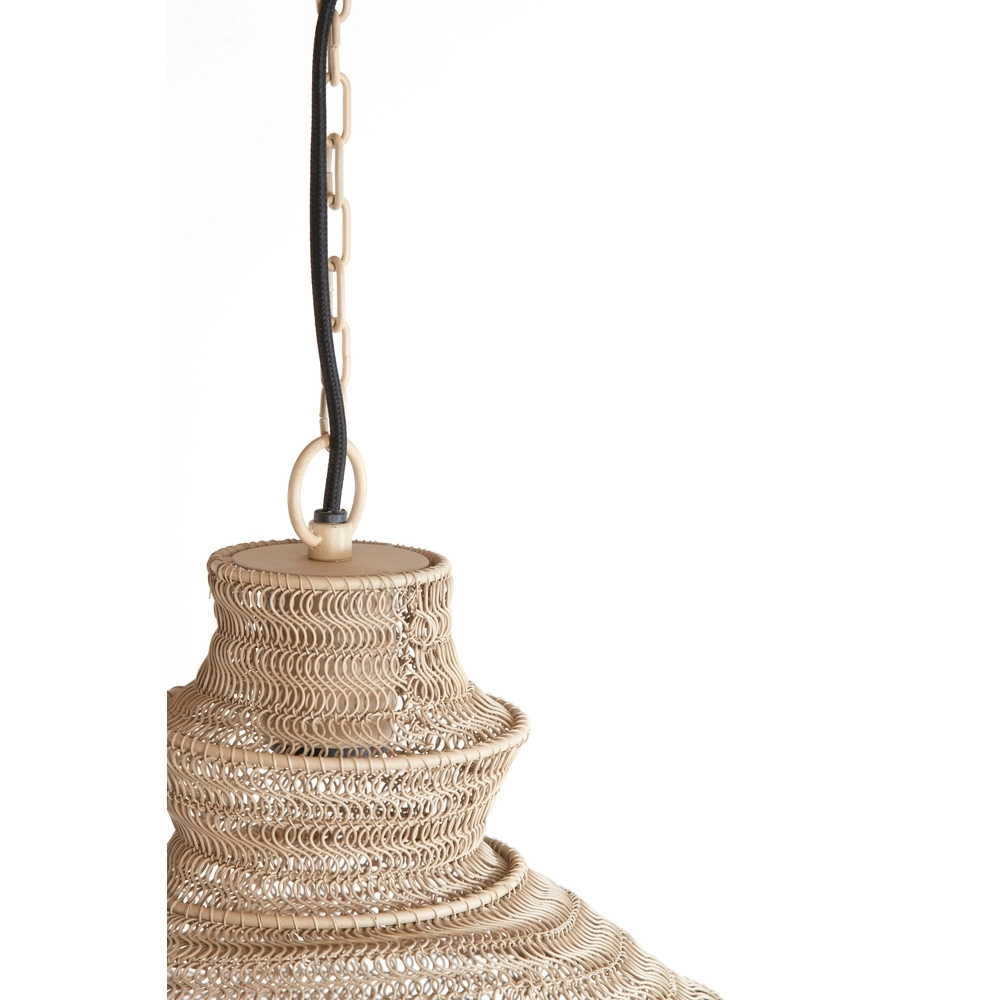 Metallnetz-Pendellampe Nakisha Ø 31 cm – Sand Light & Living 8717807694999