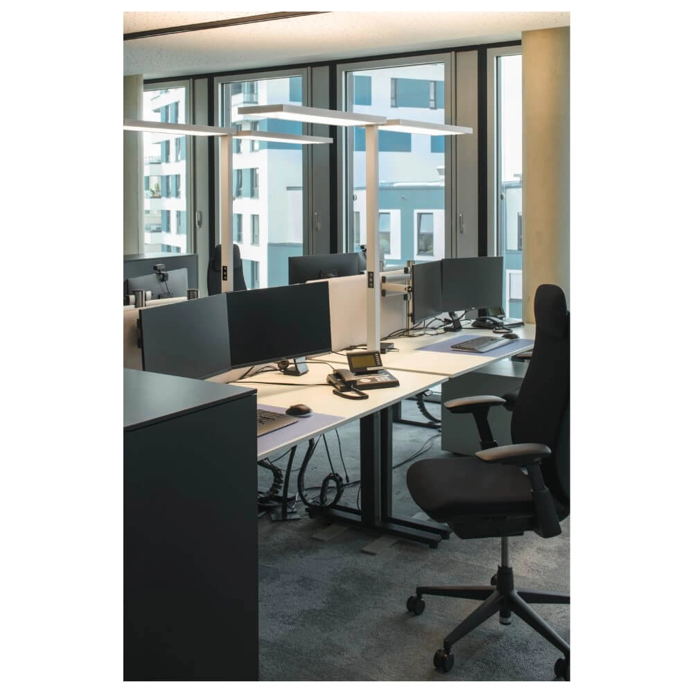 LED-Büro-Stehleuchte Worklight Pro weiß - doppelt SLV 4024163277969