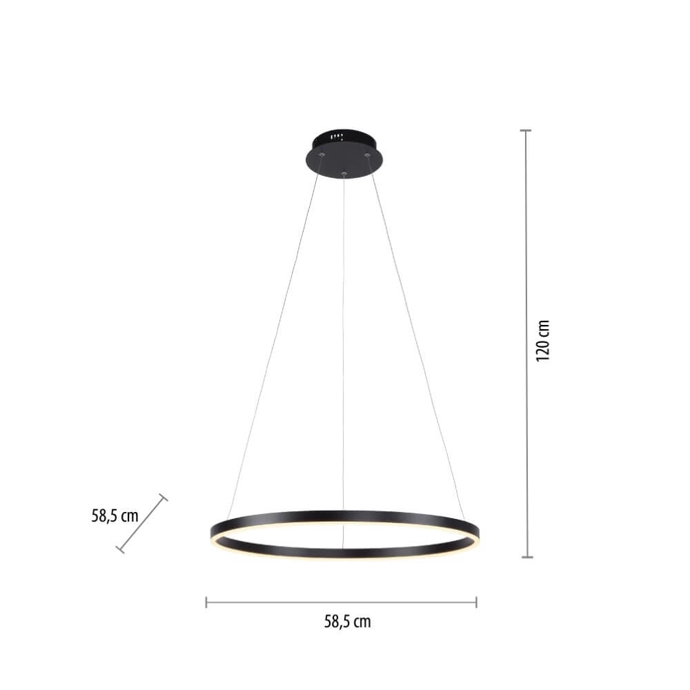 LED-Hängelampe Ritus Ø 60cm Paul Neuhaus 4043689983956