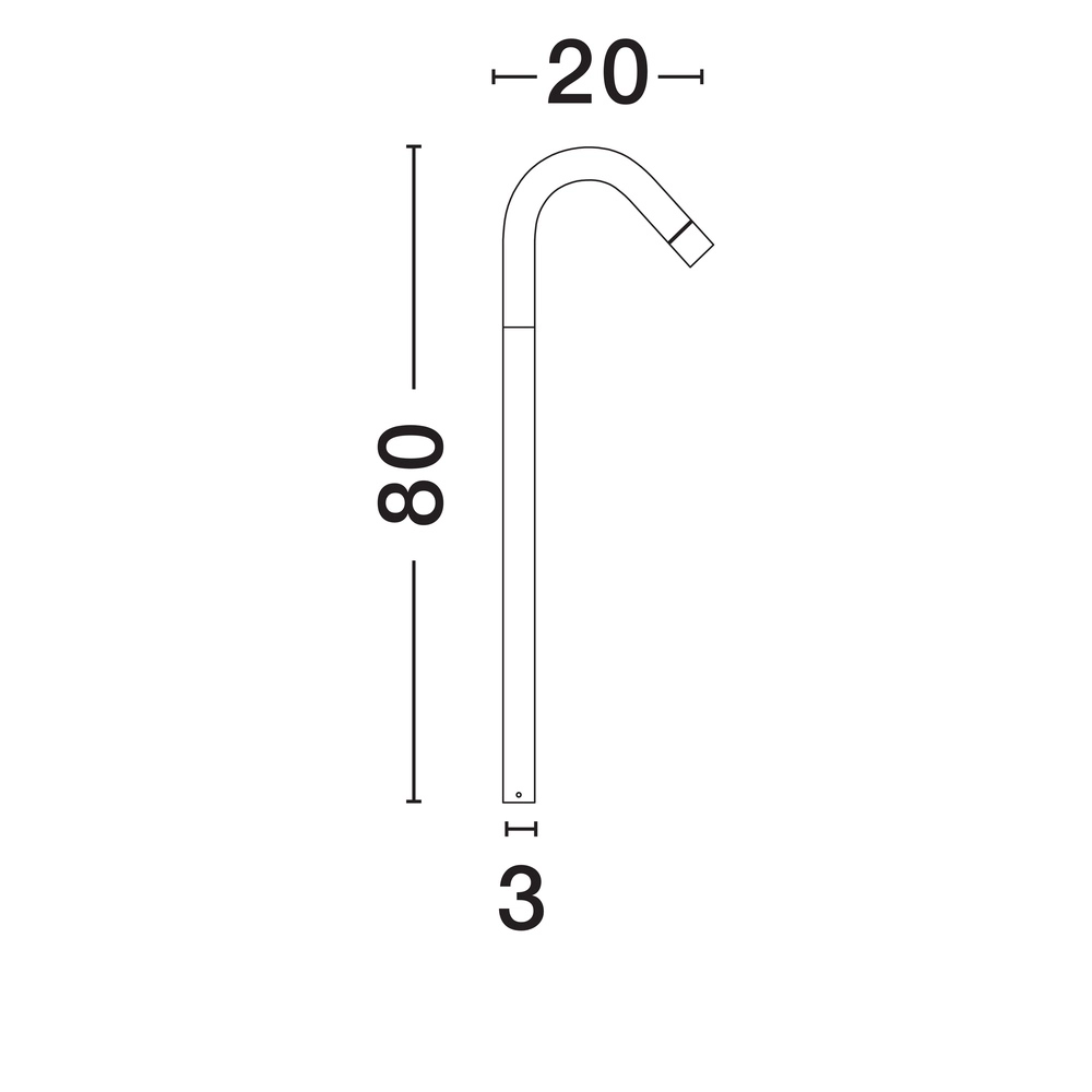 Design-Bahn-Beleuchtung Gream 80cm Lyora 5212017453938