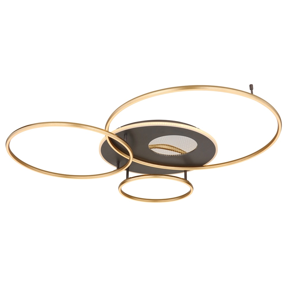 Moderne Deckenlampe Invertina Gold 126 cm Globo 9007371453016