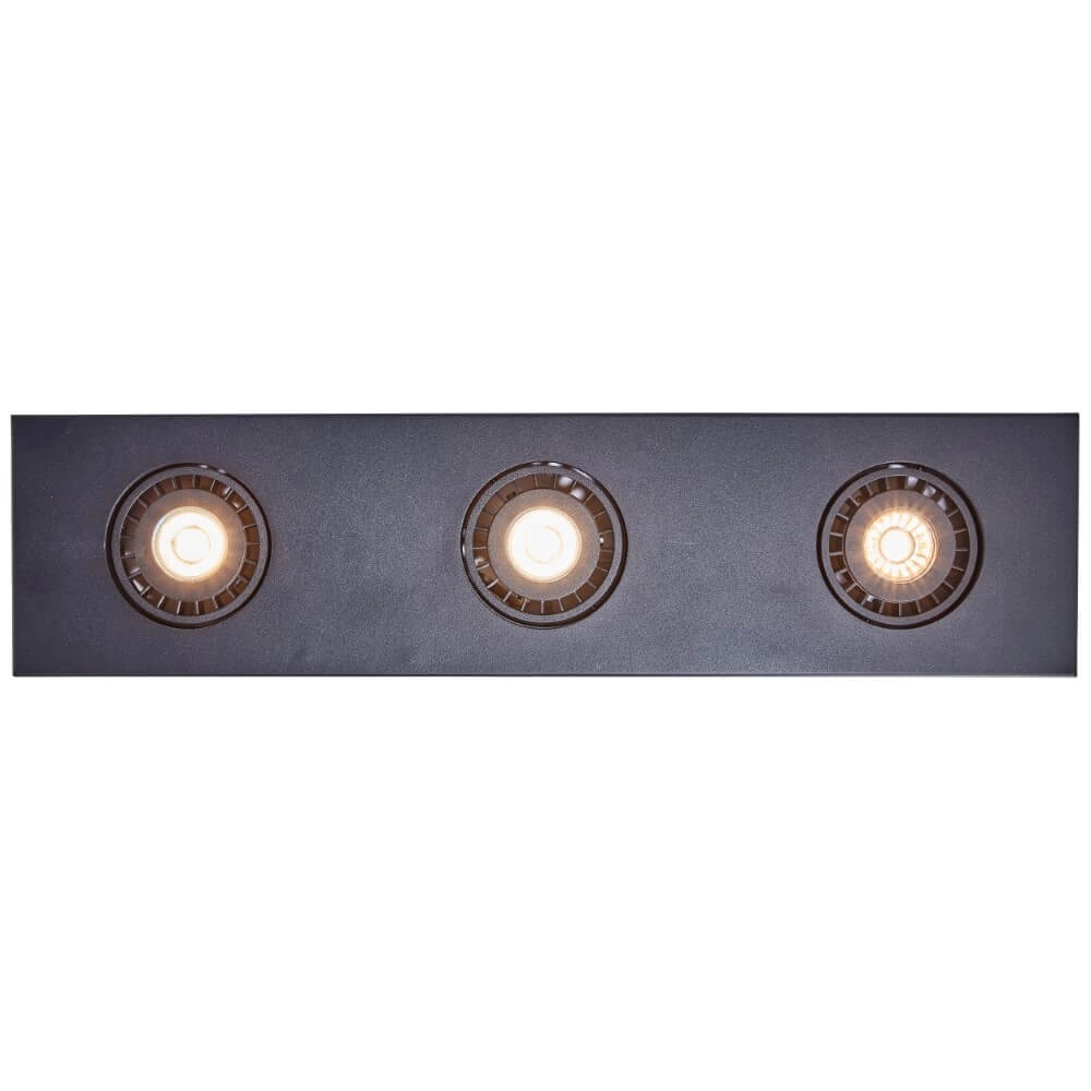 Schwarzer Deckenstrahler Doro 3-flammig Brilliant 4004353409325