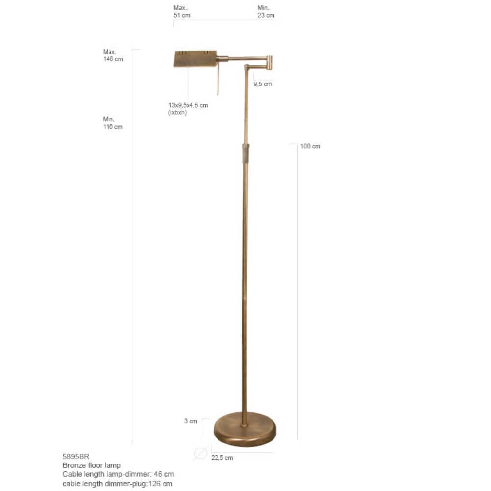 LED Stehleuchte Mexlite Stehlampe Steinhauer 8712746049541
