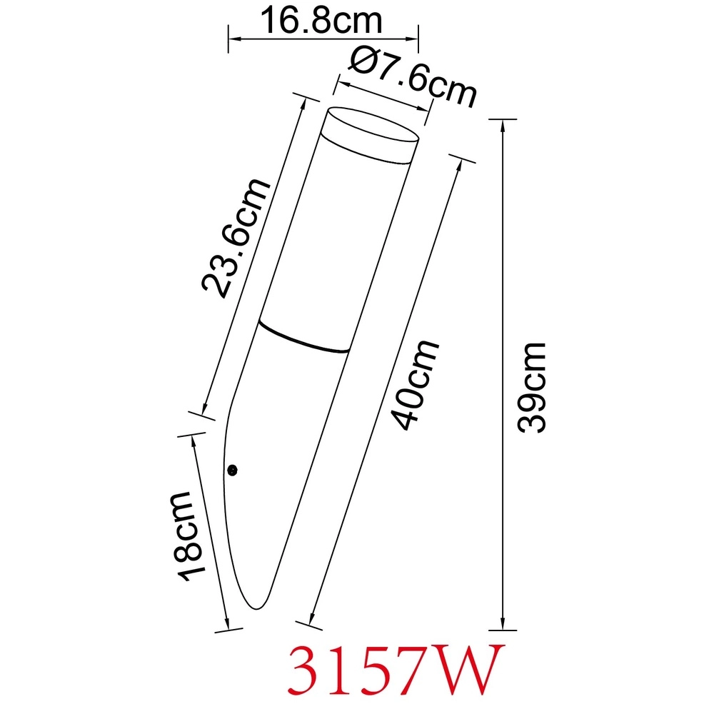 Außenlampe Boston Holz mit Weiß Globo 9007371420131