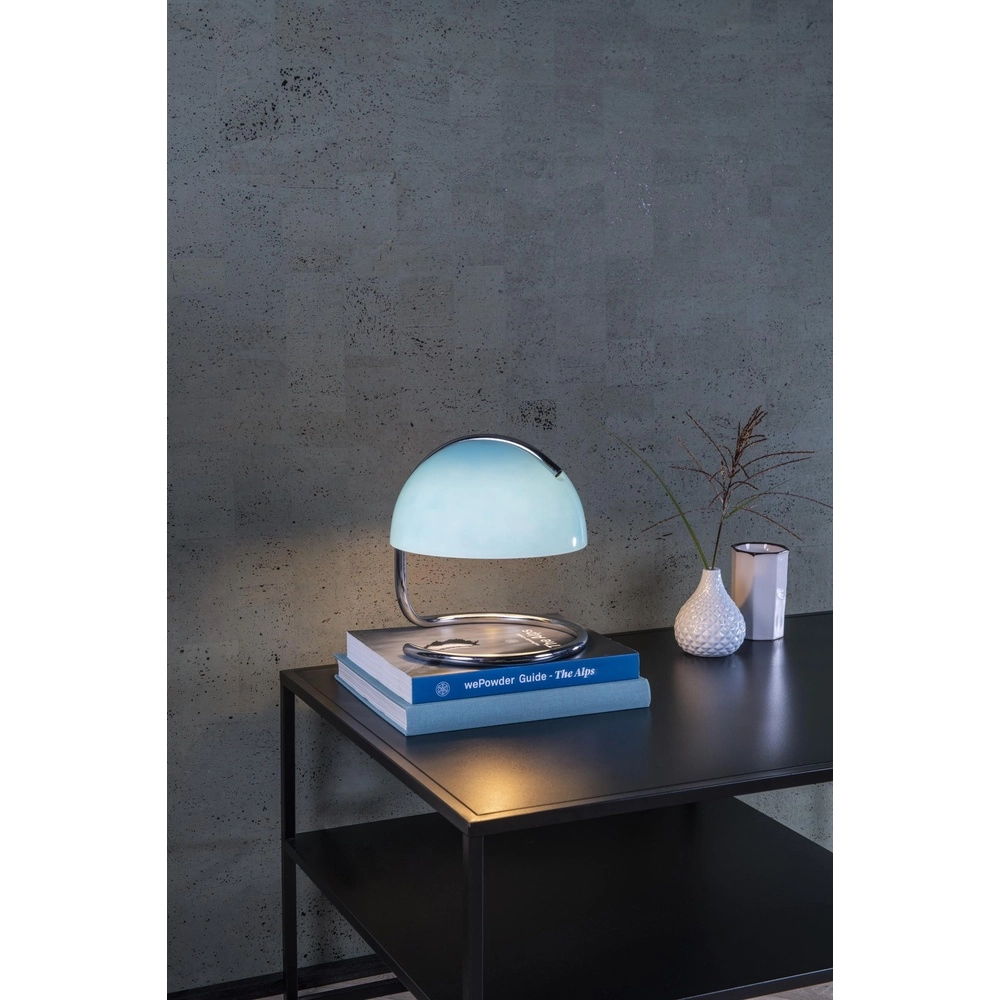 Klassische Tischlampe Cato Blau Lucide 5411212460868