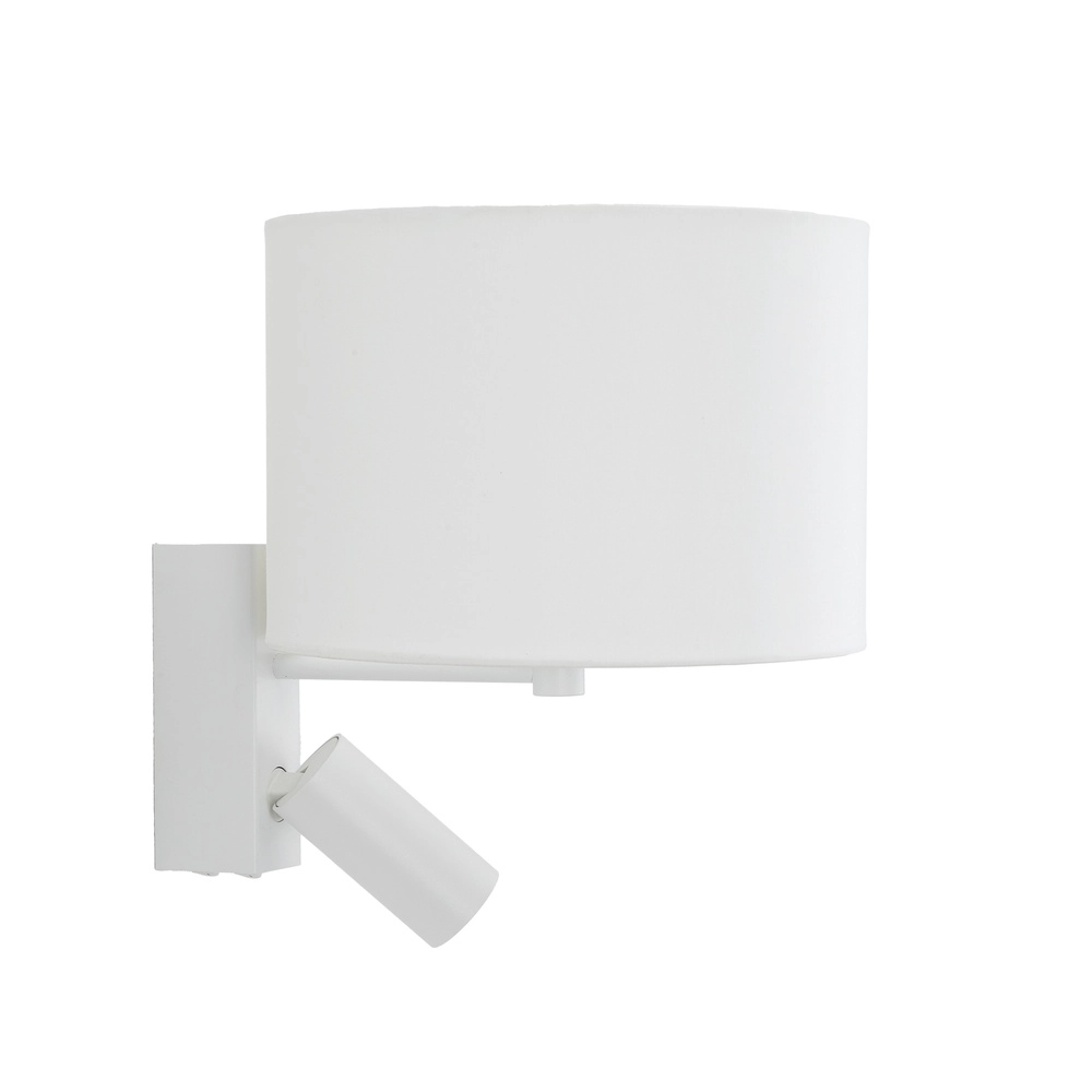Weiße Wandlampe Lusso mit Tischlampenschirm Lyora 5903139115209
