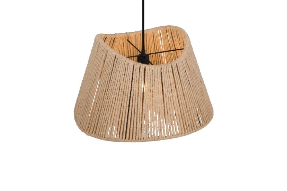 Japandi Pendelleuchte Valerie Rattan Ø 52cm Trio 4017807637380