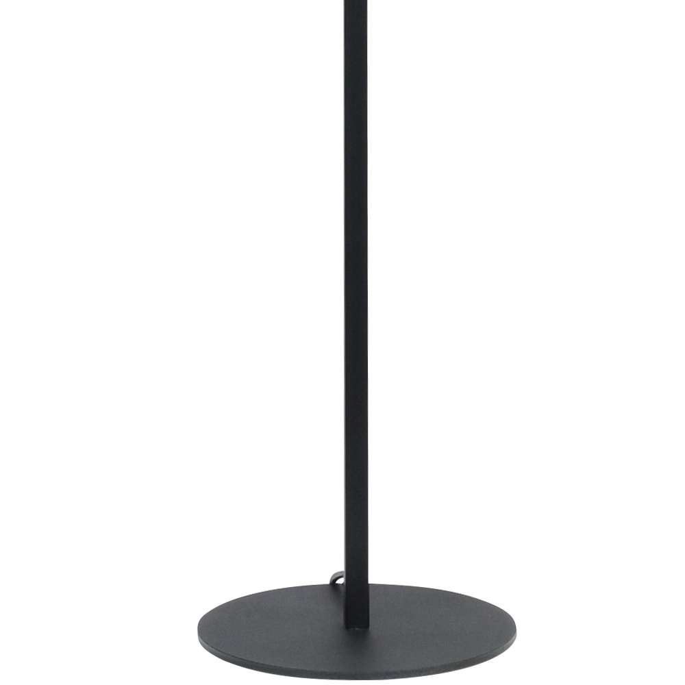 Schwarze Stehlampe Venus 150cm mit schwarzem Lampenschirm Masterlight 8718121204239
