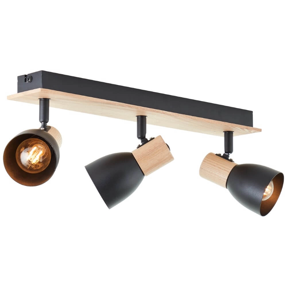 Deckenleuchte Daintree 3-Licht-Schwarz Brilliant 4004353408748